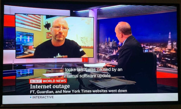Doug Madory on the BBC after the Fastly outage