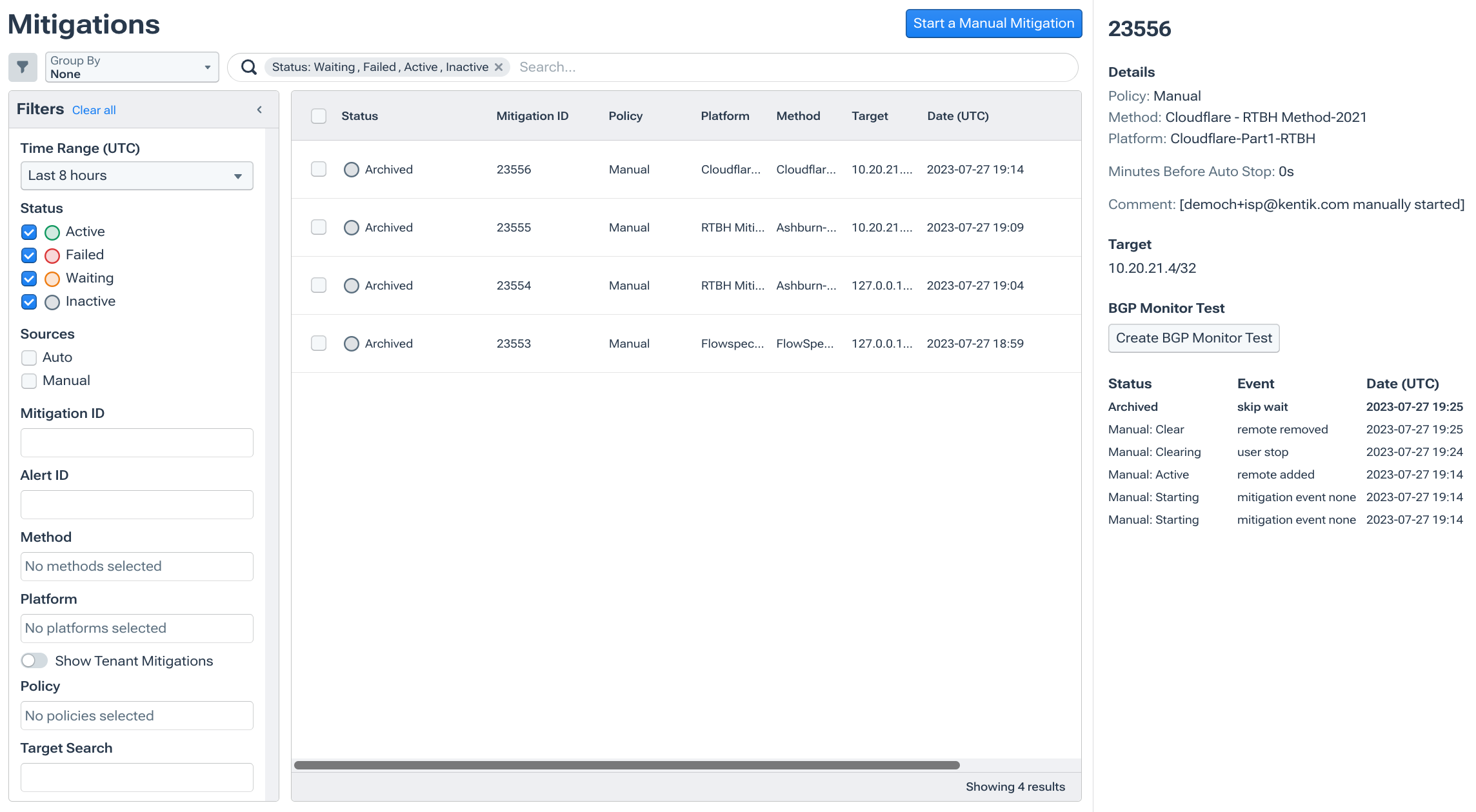 Mitigate attacks with Cloudflare, Radware, A10 integrations