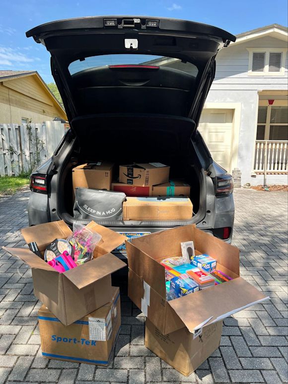 Loading the car