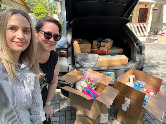 Gathering donations