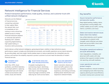 Network Intelligence for Financial Services