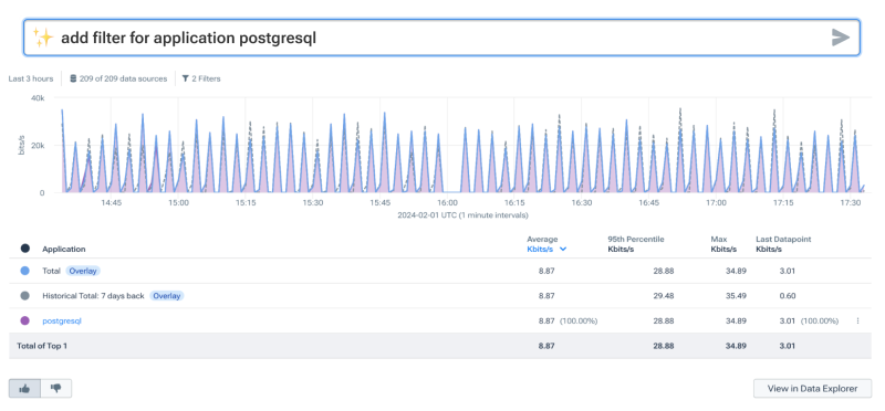 Add a filter in conversational AI to expand your query