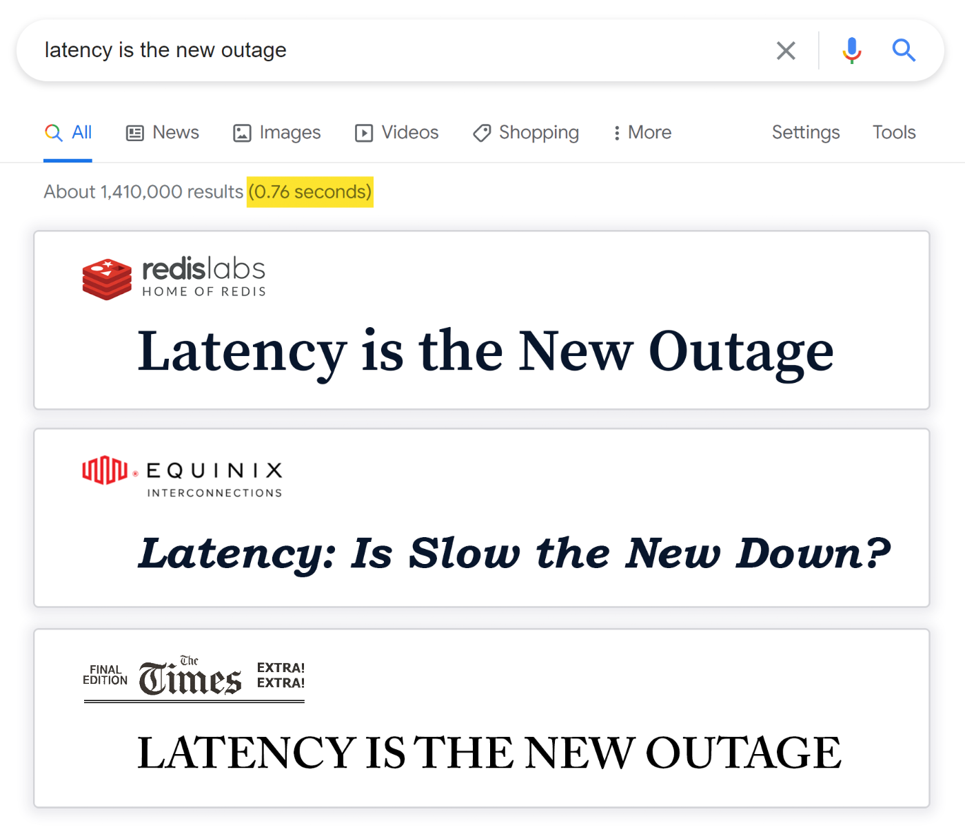 Is latency the new outage?