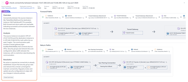 Kentik AI - Check for Connectivity Issues