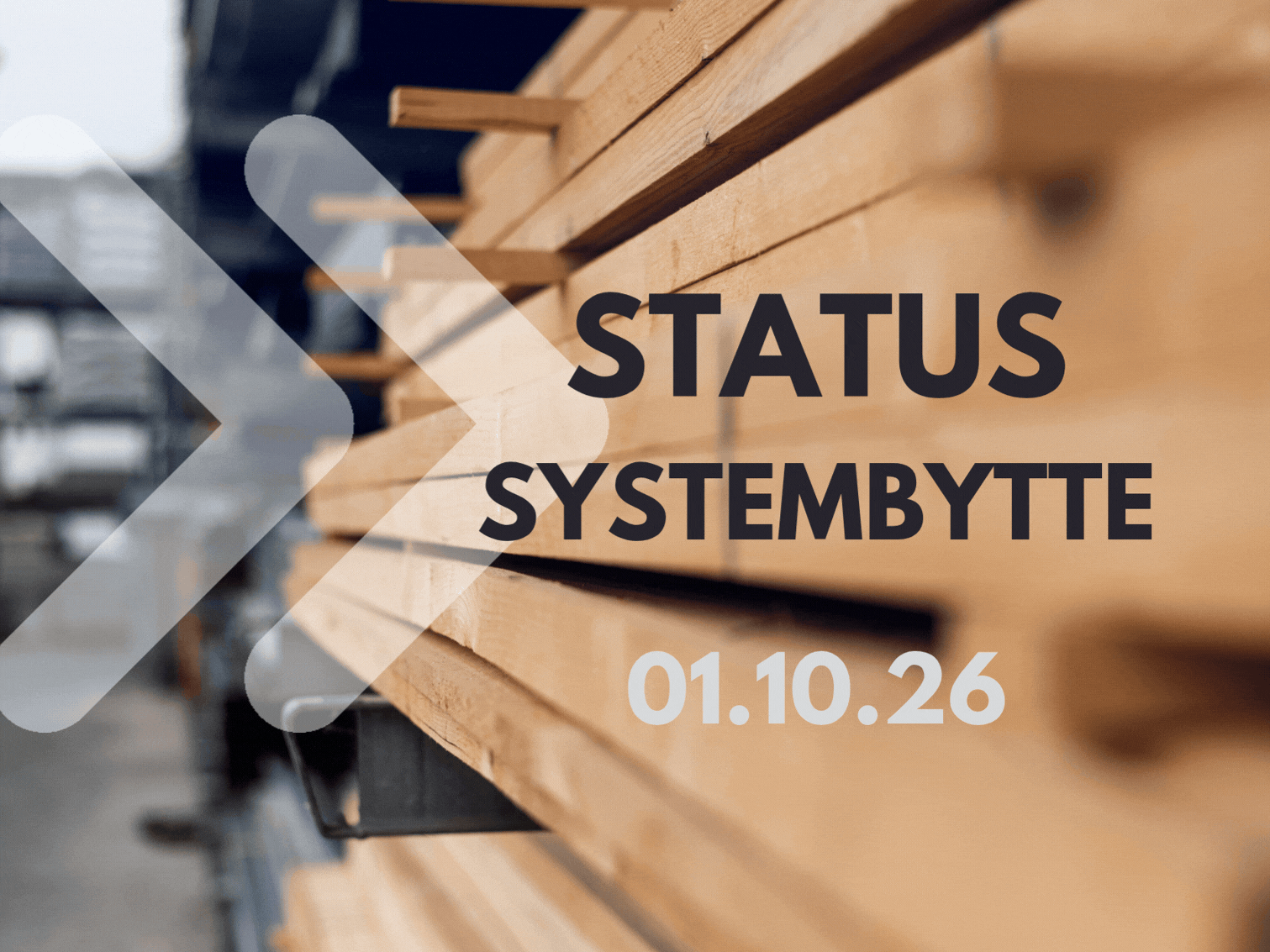 Blogg bilde av STATUS SYSTEMBYTTE 01.10
