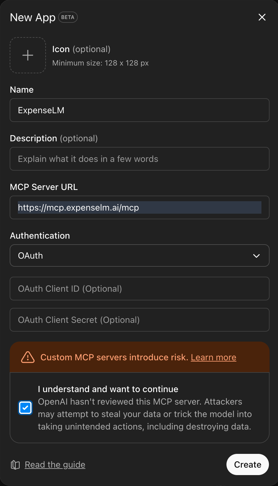 ChatGPT add Expenselm Apps