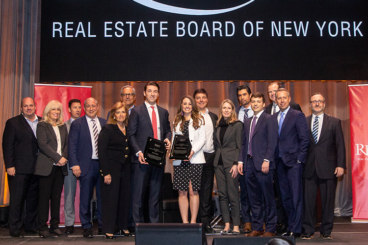 REBNY Awards Commercial Rookies Lauren Calandriello of JRT Realty Group and Will Conrad of Cushman & Wakefield