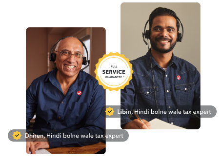 Libin and Dhiren, Hindi-speaking TurboTax experts.