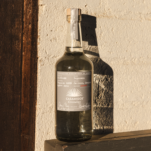Casamigos bottle with cocktail 