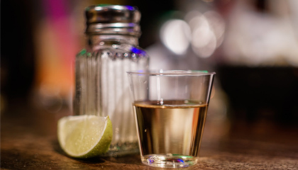 shot de tequila mezcal