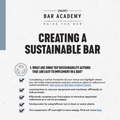 Creating a Sustainable Bar Q&A 