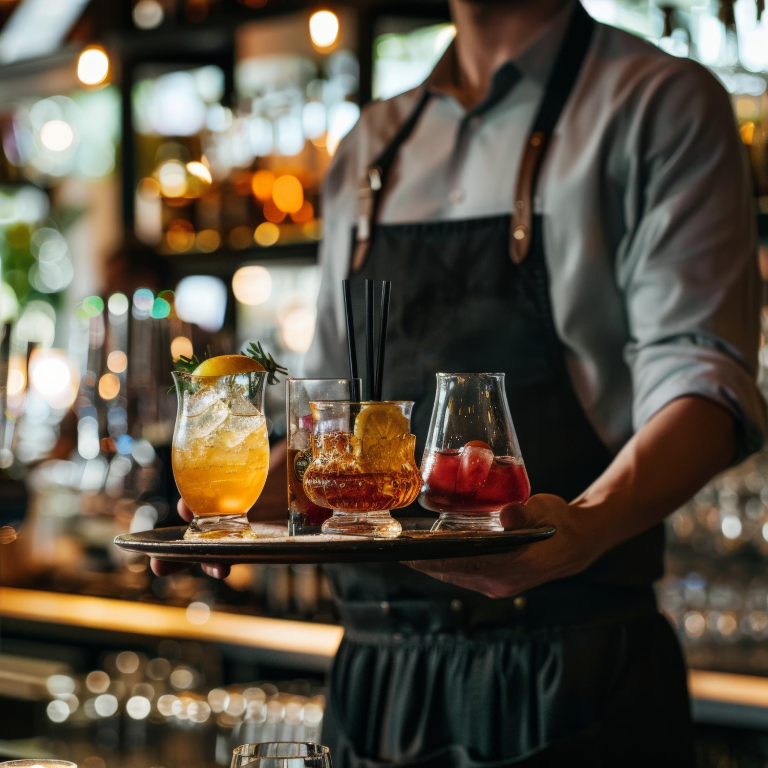 BARTENDER CON COCTELES