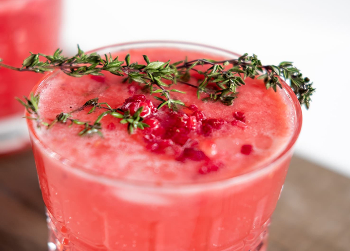Rum Daiquiri cocktail in a coupe glass with garnish