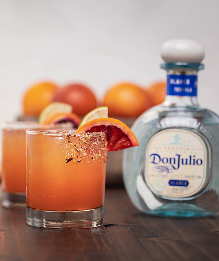 2 cocktails and a bottle of Don Julio