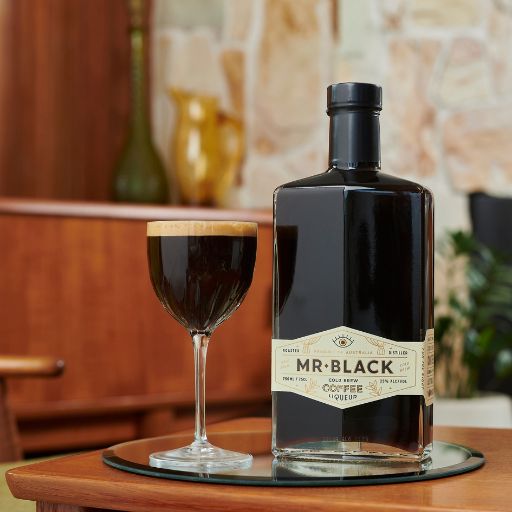 Mr Black cold brew Coffee Liqueur with a cocktail.