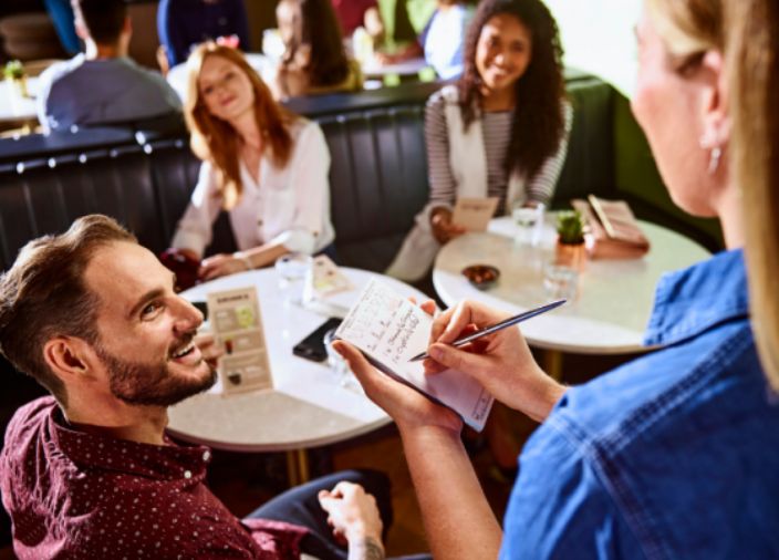 Server taking a guests’ order