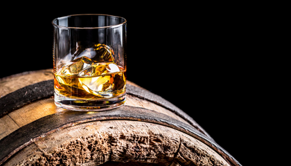 Vaso corto de whisky Buchanan's two souls