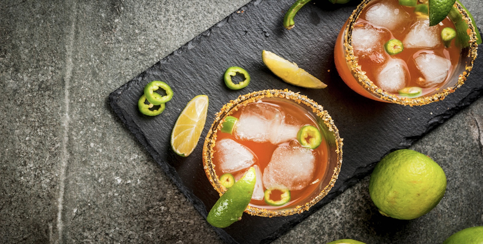 Spicy margarita drink