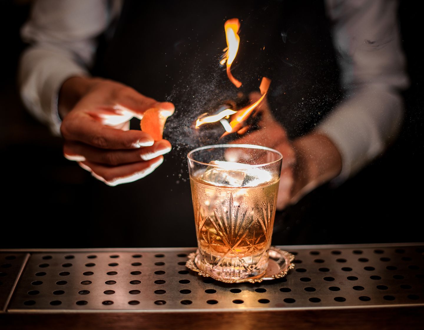 Coctel con fuego
