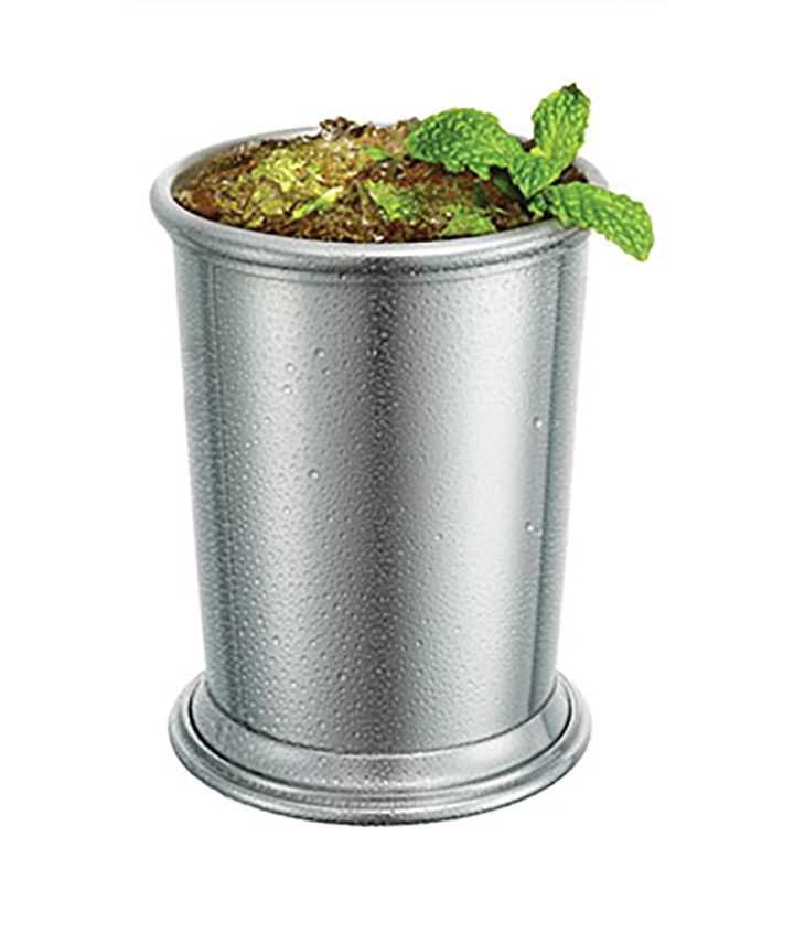 Mint Julep in tin mug 
