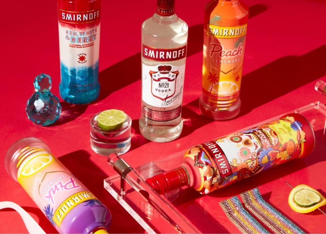 Botellas de Smirnoff
