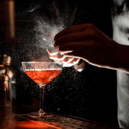 Cocktail mit Spray