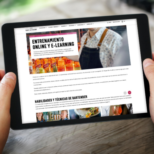 Spanish eLearning on tablet