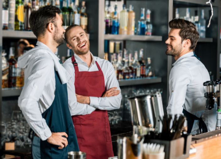bartenders hanging out