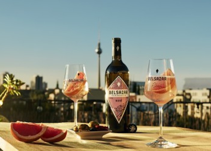 Belsazar Rosé & Tonic mit Berliner Fernsehturm 