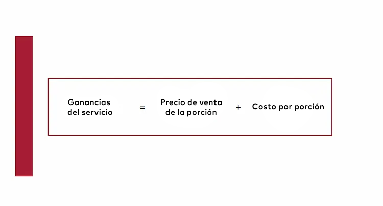 Fórmula para calcular el beneficio del servicio