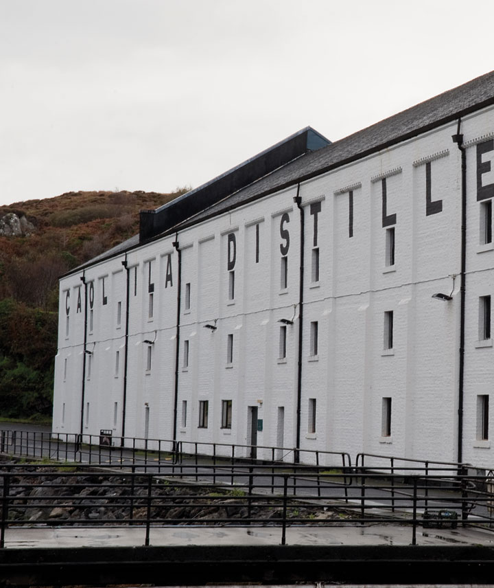 a distance shot of Caol Ila distillery