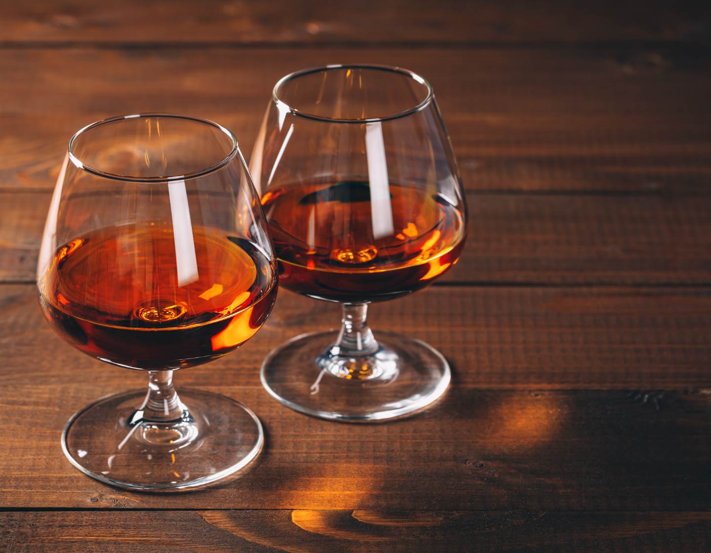 Two cognac glasses