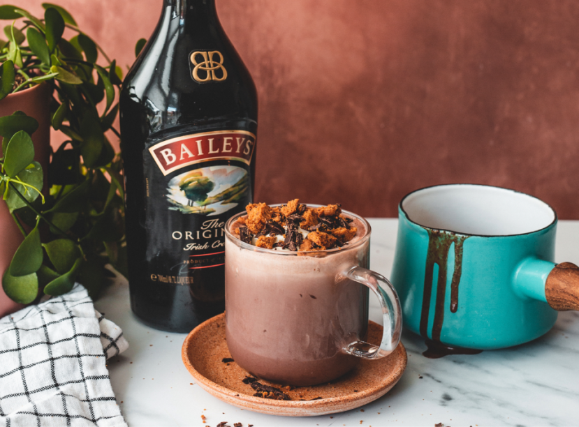 baileys con chocolates y nueces