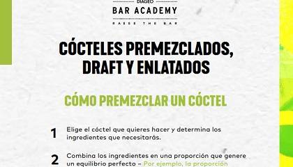 Cócteles Pre-mezclados, draft y enlatados    
