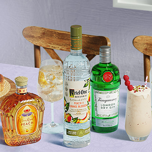 Portfolio of Diageo brands and cocktails