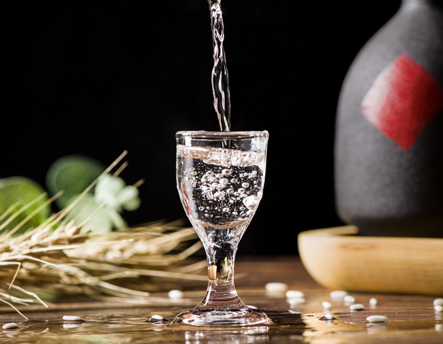 Producto final de la destilación de Baijiu. 