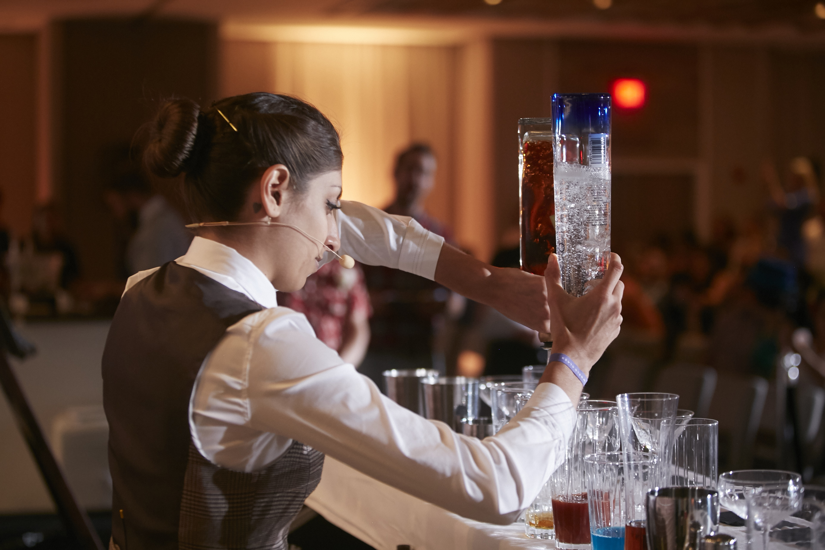 Spain Bartender making a drink