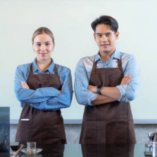 Bartender masculino e feminino 