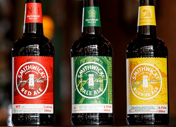 Smithwick's range of ale bottles