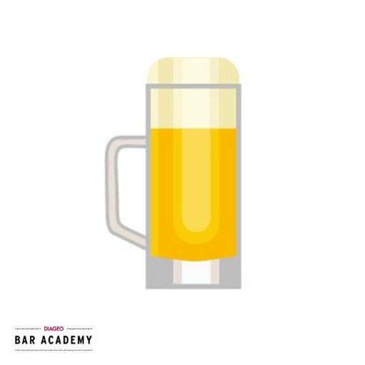 Lager infographic showing colour and flavour