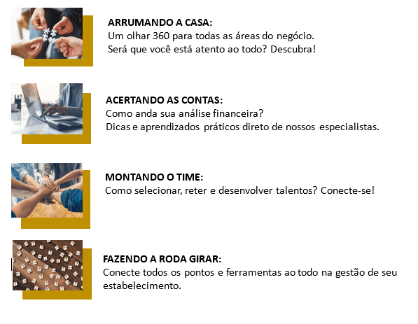 Imagem listando os módulos do curso Business of Bars