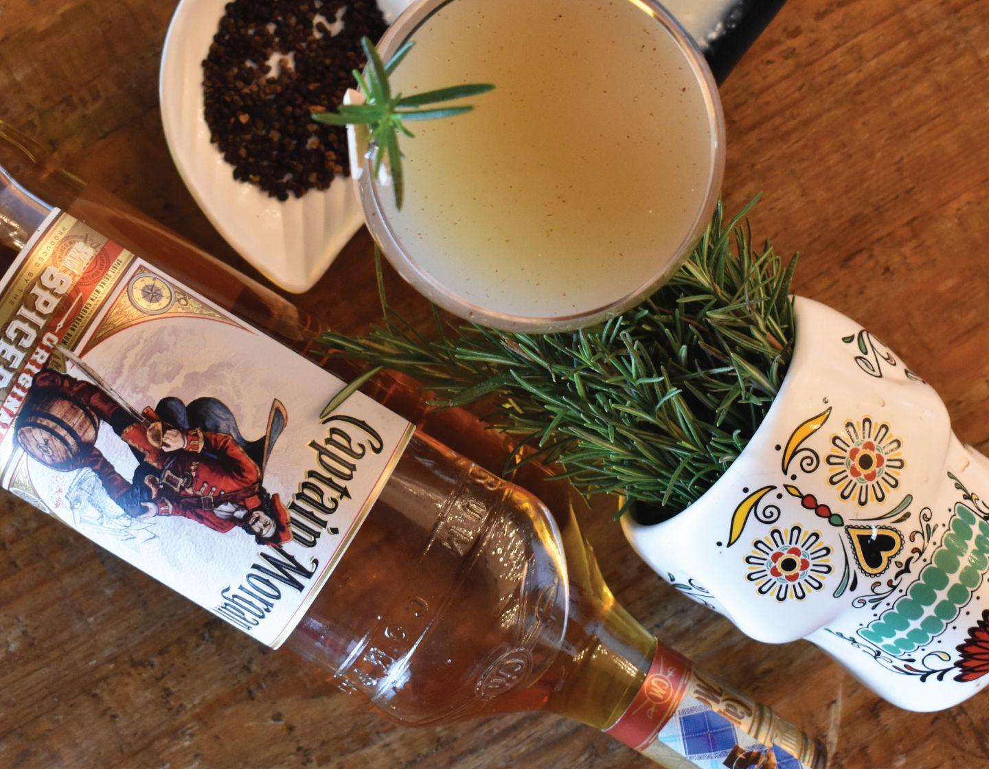 Anette Mulama's Captain Morgans cocktail