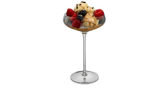 Baileys servido com sorvete em um copo