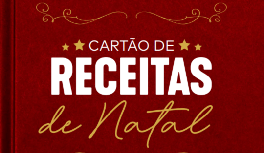 Cartão de Receitas de Natal