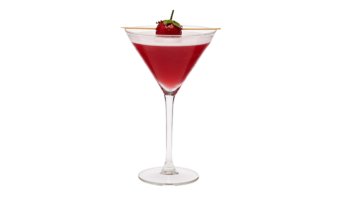Strawberry Redheaded Martini