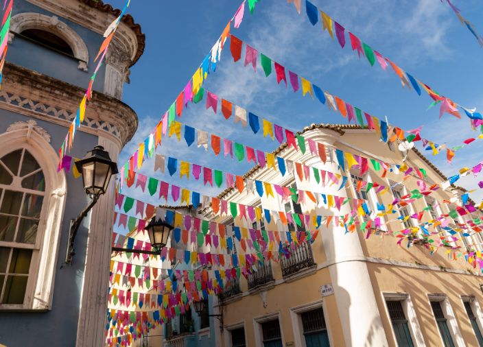 Imagem de uma festa de são joão 