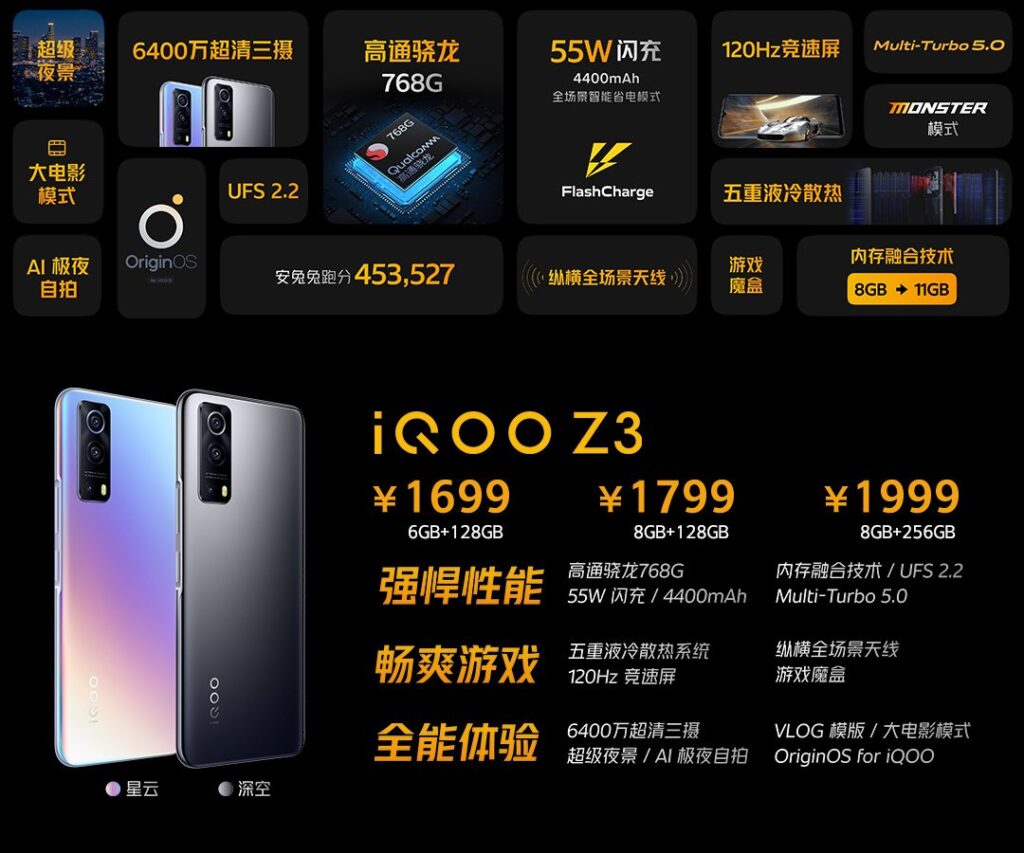 iqoo z3 highlights