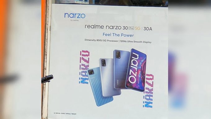 realme narzo 30 series box pacakging