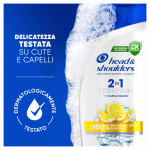 flacone shampoo e balsamo 2 in 1 antiforfora citrus fresh head & shoulders per capelli grassi