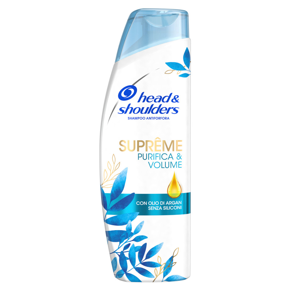 Shampoo Supreme Purifica & Volume Con Olio Di Argan Senza Siliconi